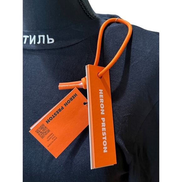 RETAIL $775 Heron Preston Black Minidress*NEW WITH TAGS*XL - Picture 4 of 7